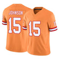 CAdoa TB.Buccaneers #15 Tez Johnson Player Orange Limited Vapor F.U.S.E. Home Game Stitched Jerseys