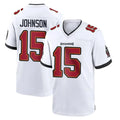CAdoa TB.Buccaneers #15 Tez Johnson Player White Home Game Stitched Jerseys