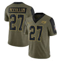 CAdoa TB.Buccaneers #27 Zyon McCollum Player Olive Salute To Service Limited Game Stitched Jerseys