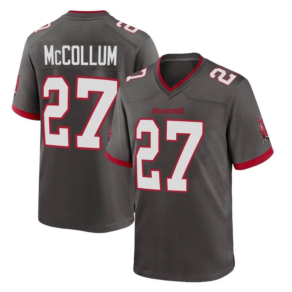 CAdoa TB.Buccaneers #27 Zyon McCollum Player Pewter Alternate Home Game Stitched Jerseys