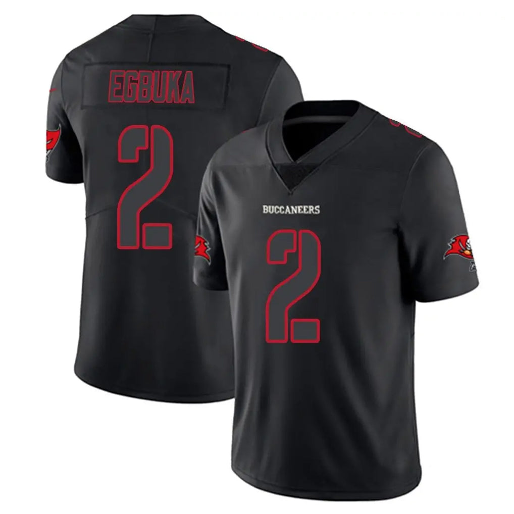 CAdoa TB.Buccaneers #2 Emeka Egbuka Player Black Impact Limited Home Game Stitched Jerseys