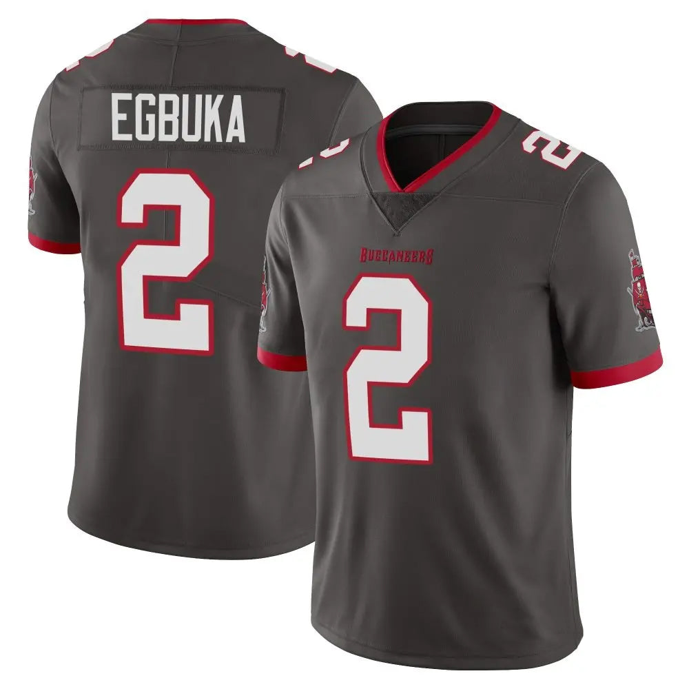 CAdoa TB.Buccaneers #2 Emeka Egbuka Player Limited Pewter Alternate Vapor Stitched Jerseys