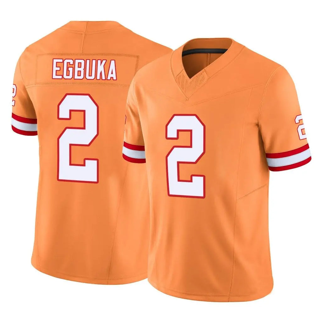 CAdoa TB.Buccaneers #2 Emeka Egbuka Player Orange Vapor F.U.S.E. Limited Stitched Jerseys