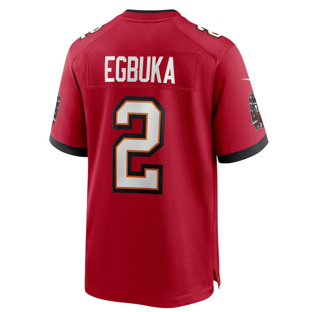 CAdoa TB.Buccaneers #2 Emeka Egbuka Player Red Home Game Stitched Jerseys
