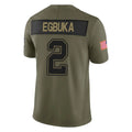 CAdoa TB.Buccaneers #2 Emeka Egbuka Player Salute to Service Limited Olive Stitched Jerseys