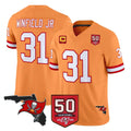 CAdoa TB.Buccaneers #31 Antoine Winfield Jr. Player Orange 50th Season Vapor Limited Home Game Stitched Jerseys