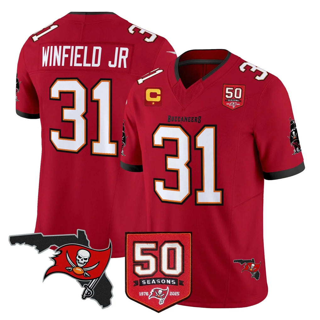 CAdoa TB.Buccaneers #31 Antoine Winfield Jr. Player Red Limited 2026 Season Vapor F.U.S.E. Home Game Stitched Jerseys