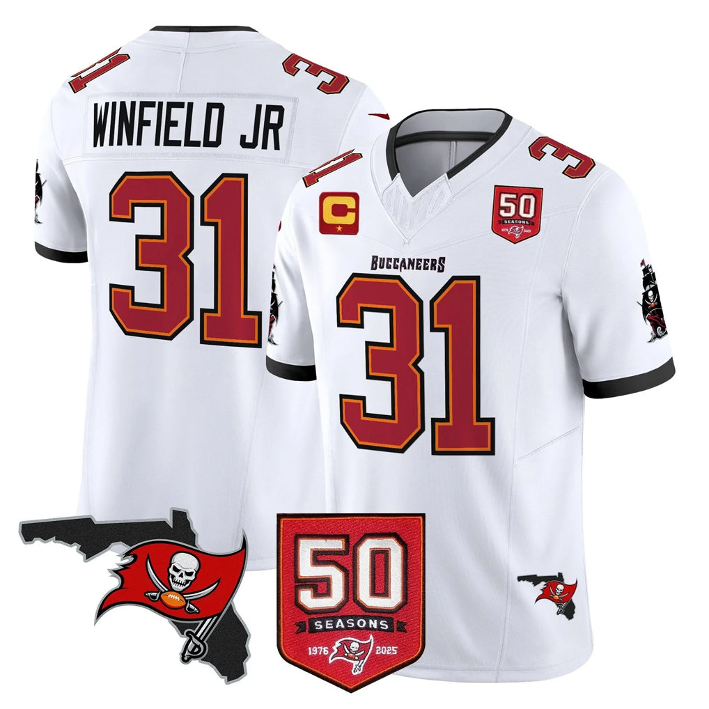 CAdoa TB.Buccaneers #31 Antoine Winfield Jr. Player White Limited 2026 Season Vapor F.U.S.E. Home Game Stitched Jerseys