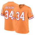 CAdoa TB.Buccaneers #34 Alex Anzalone Player Orange Throwback Home Game Stitched Jerseys