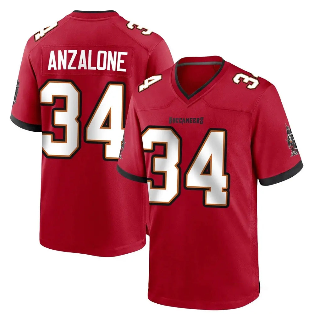 CAdoa TB.Buccaneers #34 Alex Anzalone Player Red Home Game Stitched Jerseys