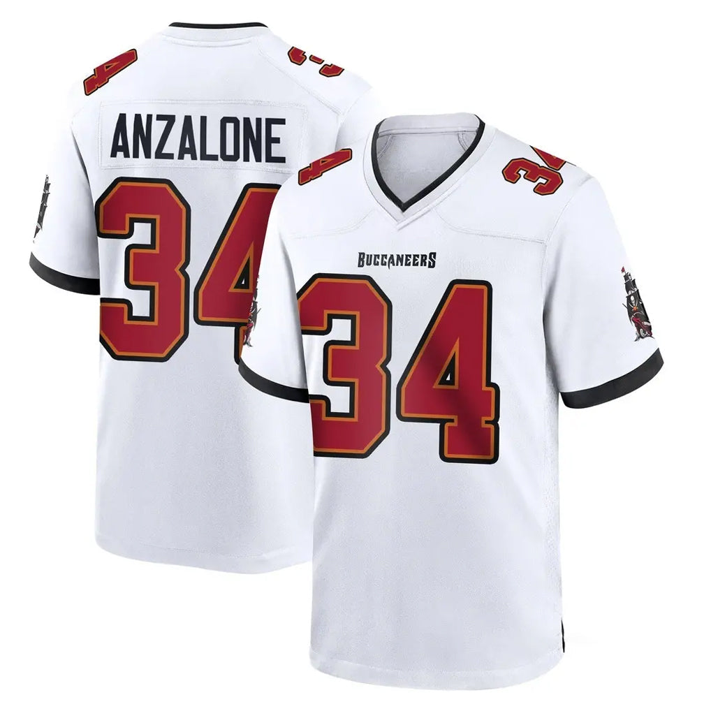 CAdoa TB.Buccaneers #34 Alex Anzalone Player White Home Game Stitched Jerseys