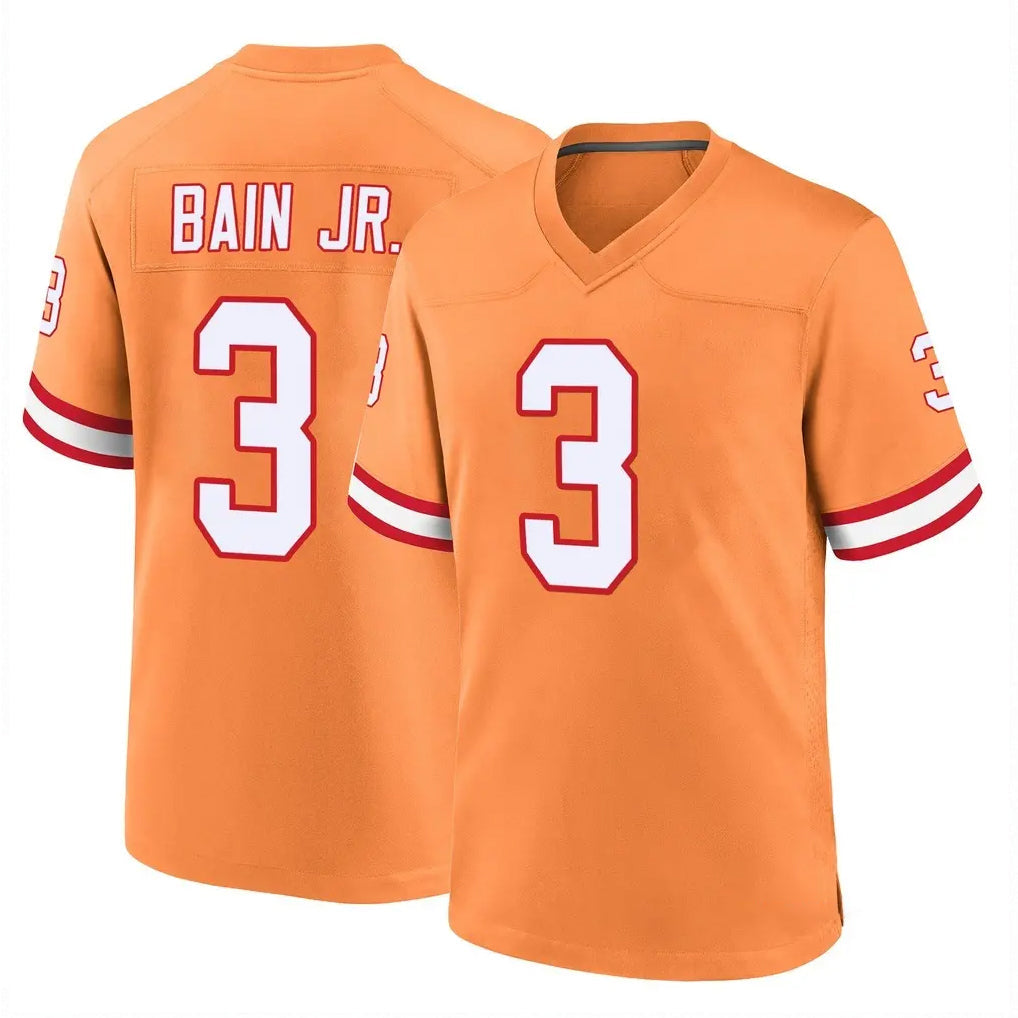 CAdoa TB.Buccaneers #3 Rueben Bain Jr. Player Orange Throwback Home Game Stitched Jerseys