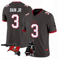 CAdoa TB.Buccaneers #3 Rueben Bain Jr. Player Pewter Limited 2026 Season Vapor F.U.S.E. Home Game Stitched Jerseys