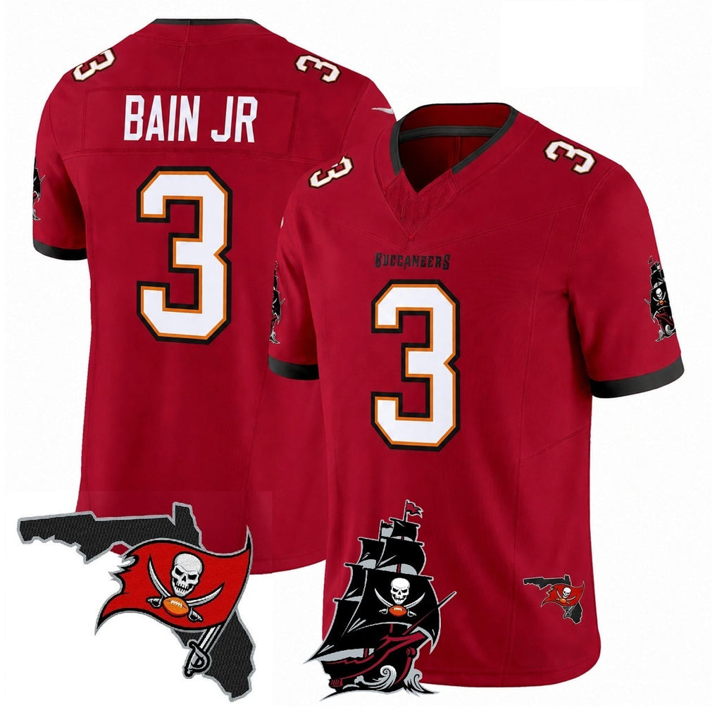 CAdoa TB.Buccaneers #3 Rueben Bain Jr. Player Red Limited 2026 Season Vapor F.U.S.E. Home Game Stitched Jerseys