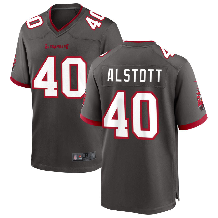 CAdoa TB.Buccaneers #40 Mike Alstott Player Pewter Game Stitched Jerseys