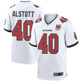 CAdoa TB.Buccaneers #40 Mike Alstott Player White 50th Anniversary Game Stitched Jerseys