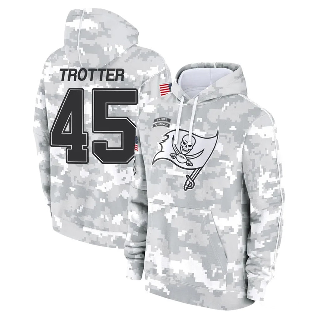 CAdoa TB.Buccaneers #45 Josiah Trotter Player Arctic Camo Limited Salute to Service Pullover Hoodies Game Stitched Jerseys