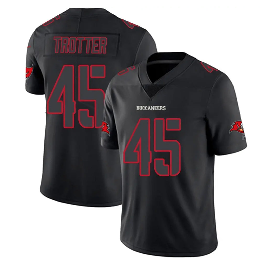 CAdoa TB.Buccaneers #45 Josiah Trotter Player Black Impact Limited Home Game Stitched Jerseys