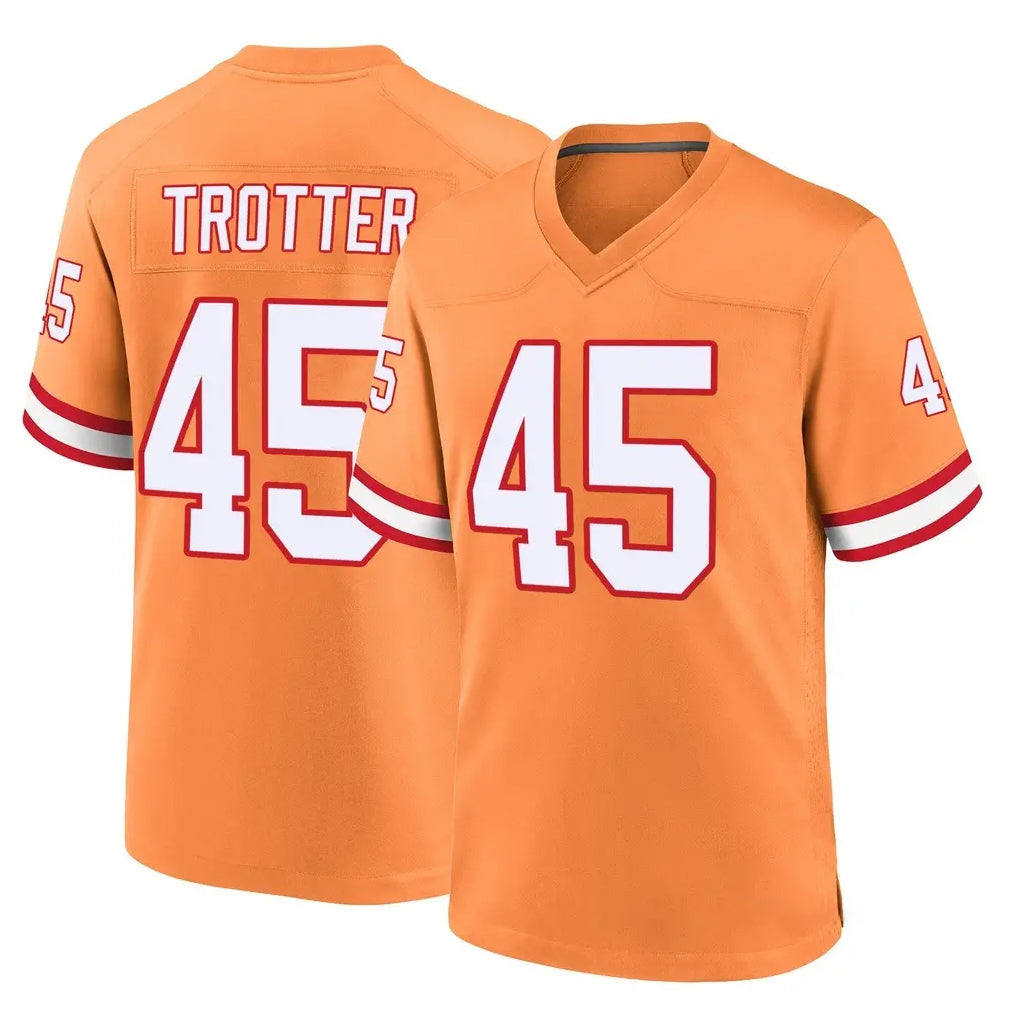 CAdoa TB.Buccaneers #45 Josiah Trotter Player Orange Throwback Home Game Stitched Jerseys