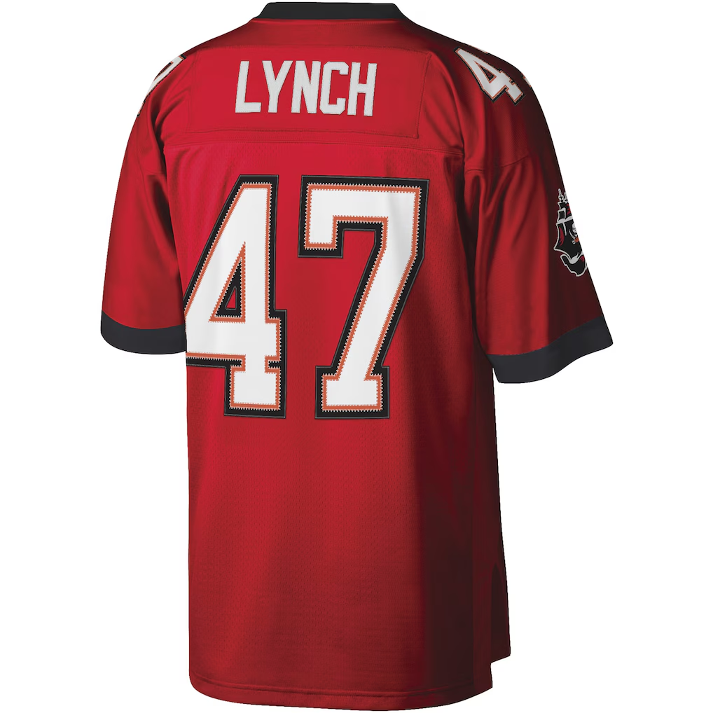 CAdoa TB.Buccaneers #47 John Lynch Mitchell & Ness Red Legacy Replica Jersey