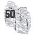 CAdoa TB.Buccaneers #50 Vita Vea Player Arctic Camo Limited Salute to Service Pullover Hoodies Game Stitched Jerseys