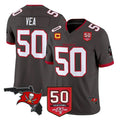 CAdoa TB.Buccaneers #50 Vita Vea Player Pewter Limited 2026 Season Vapor F.U.S.E. Home Game Stitched Jerseys