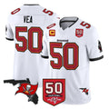 CAdoa TB.Buccaneers #50 Vita Vea Player White Limited 2026 Season Vapor F.U.S.E. Home Game Stitched Jerseys