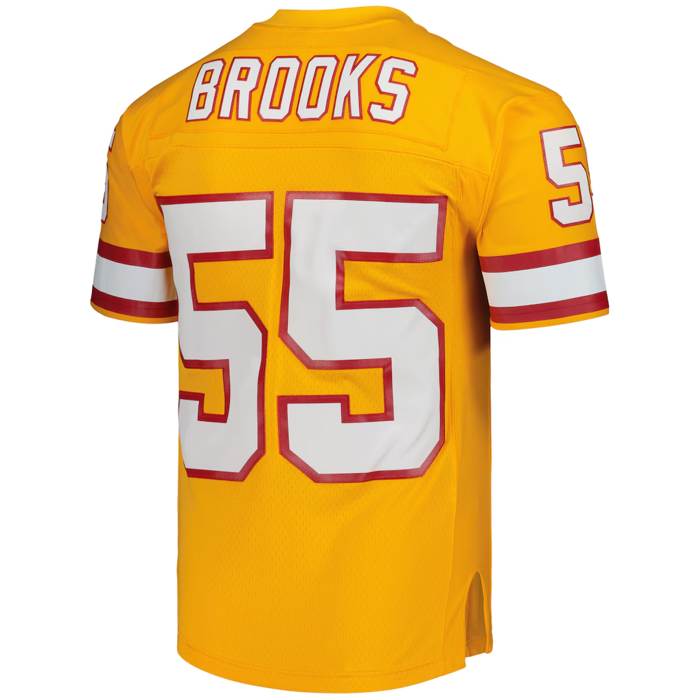 CAdoa TB.Buccaneers #55 Derrick Brooks Mitchell & Ness Orange Legacy Replica Stitched Puhic Jersey