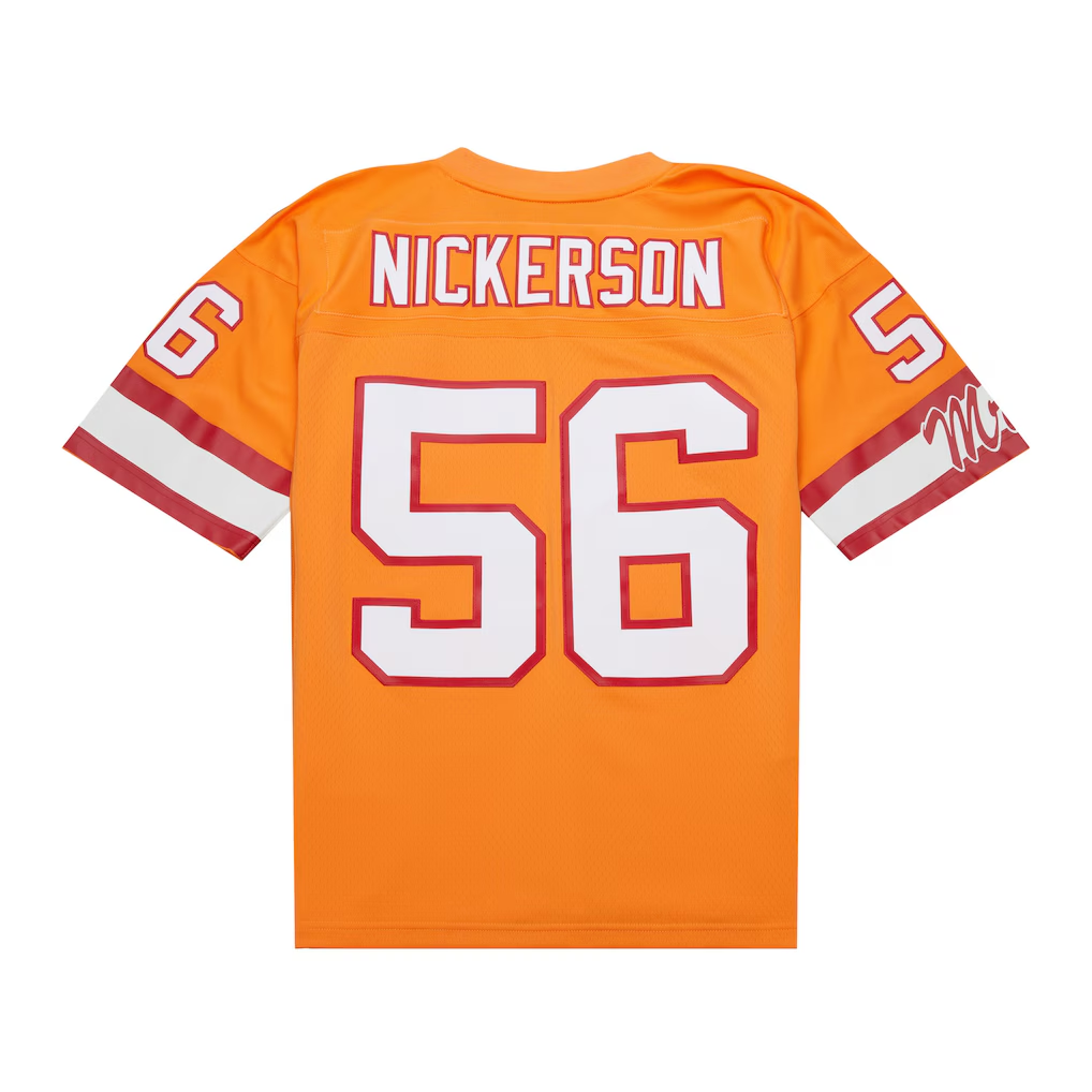 CAdoa TB.Buccaneers #56 Hardy Nickerson Mitchell & Ness Orange 1993 Legacy Replica Stitched Puhic Jersey