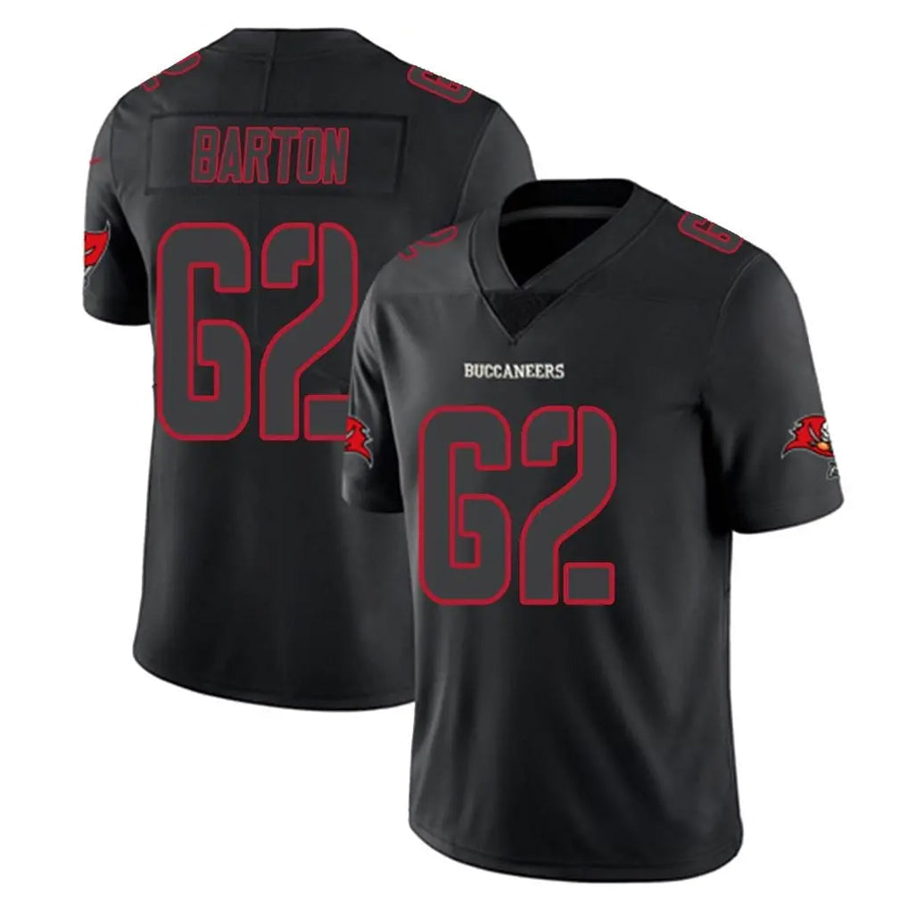 CAdoa TB.Buccaneers #62 Graham Barton Player Black Impact Limited Home Game Stitched Jerseys