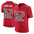 CAdoa TB.Buccaneers #62 Graham Barton Player Red Limited Color Rush Home Game Stitched Jerseys