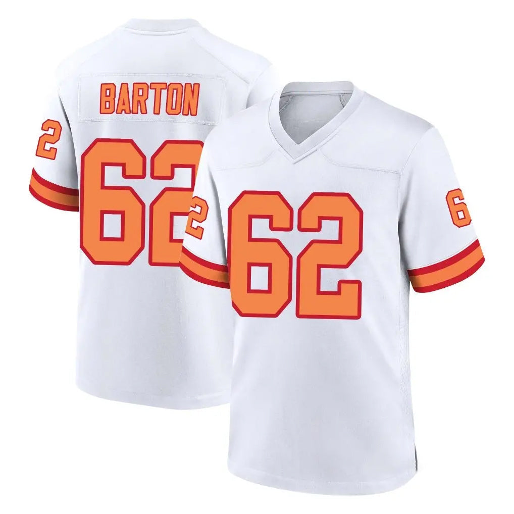 CAdoa TB.Buccaneers #62 Graham Barton Player White '76 Home Game Stitched Jerseys