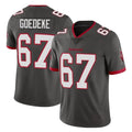 CAdoa TB.Buccaneers #67 Luke Goedeke Player Pewter Limited Alternate Vapor Home Game Stitched Jerseys