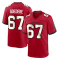 CAdoa TB.Buccaneers #67 Luke Goedeke Player Red Home Game Stitched Jerseys