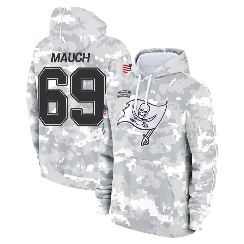 CAdoa TB.Buccaneers #69 Cody Mauch Player Arctic Camo Limited Salute to Service Pullover Hoodies Game Stitched Jerseys