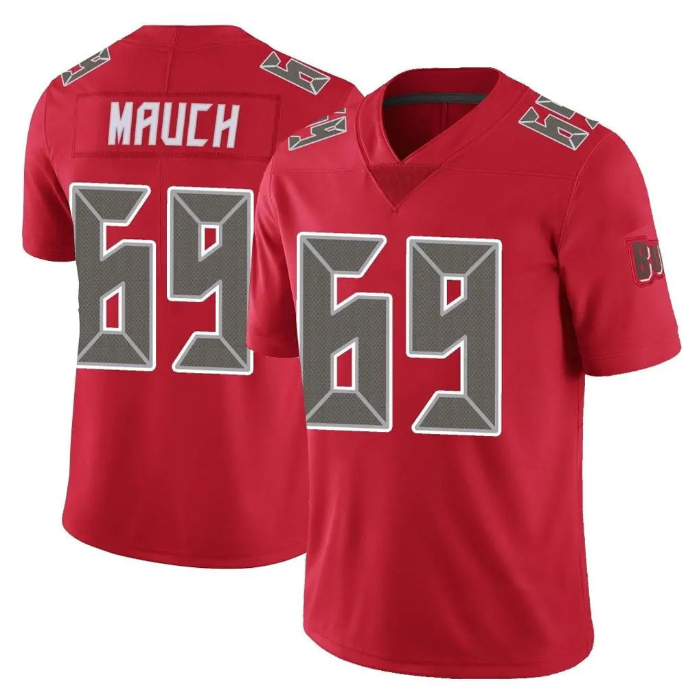 CAdoa TB.Buccaneers #69 Cody Mauch Player Red Limited Color Rush Home Game Stitched Jerseys