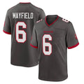 CAdoa TB.Buccaneers #6 Baker Mayfield Player Pewter Alternate Home Game Stitched Jerseys