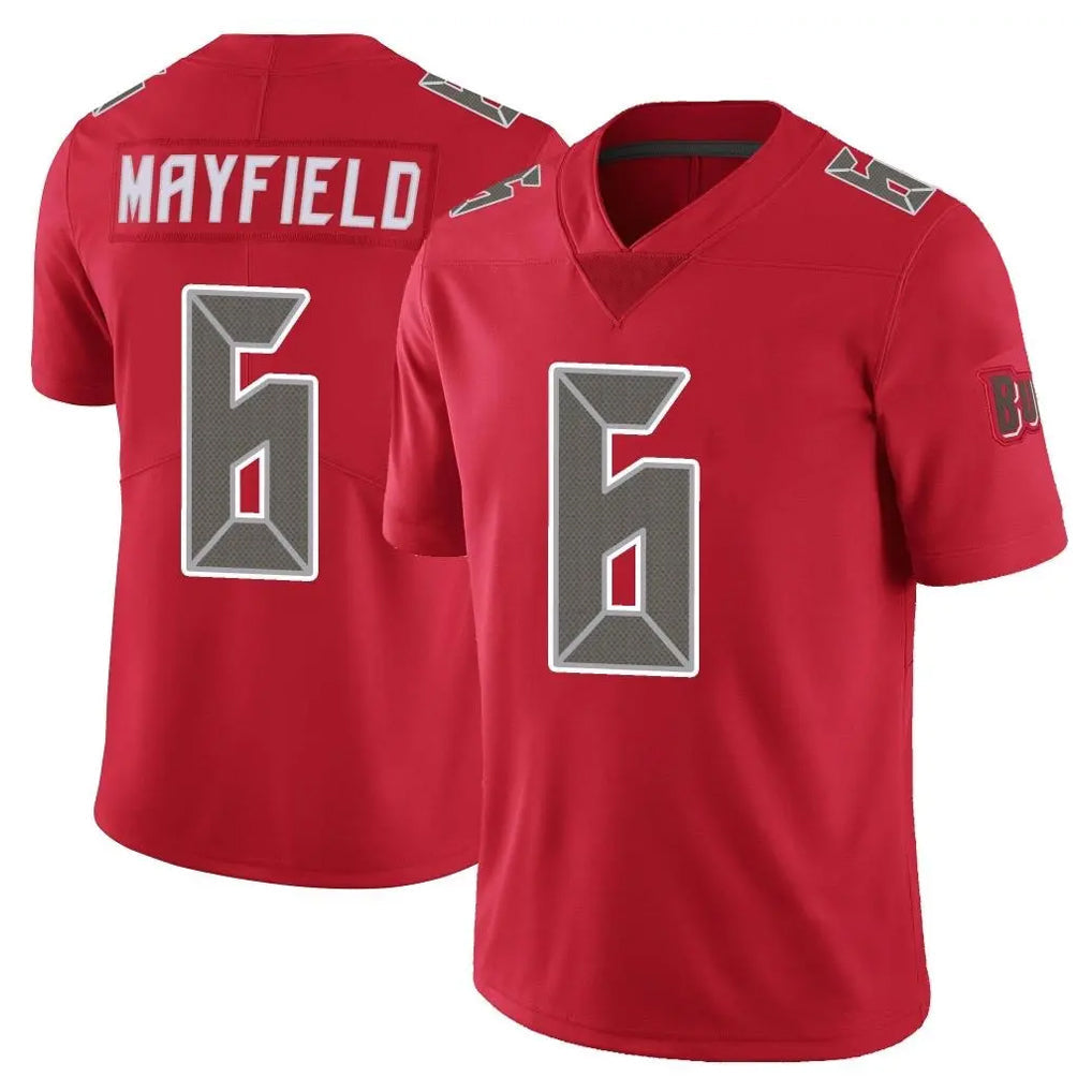 CAdoa TB.Buccaneers #6 Baker Mayfield Player Red Limited Color Rush Home Game Stitched Jerseys