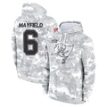 CAdoa TB.Buccaneers #6 Baker Mayfield Player Salute to Service Hoodies & T-Shirts Stitched Jerseys