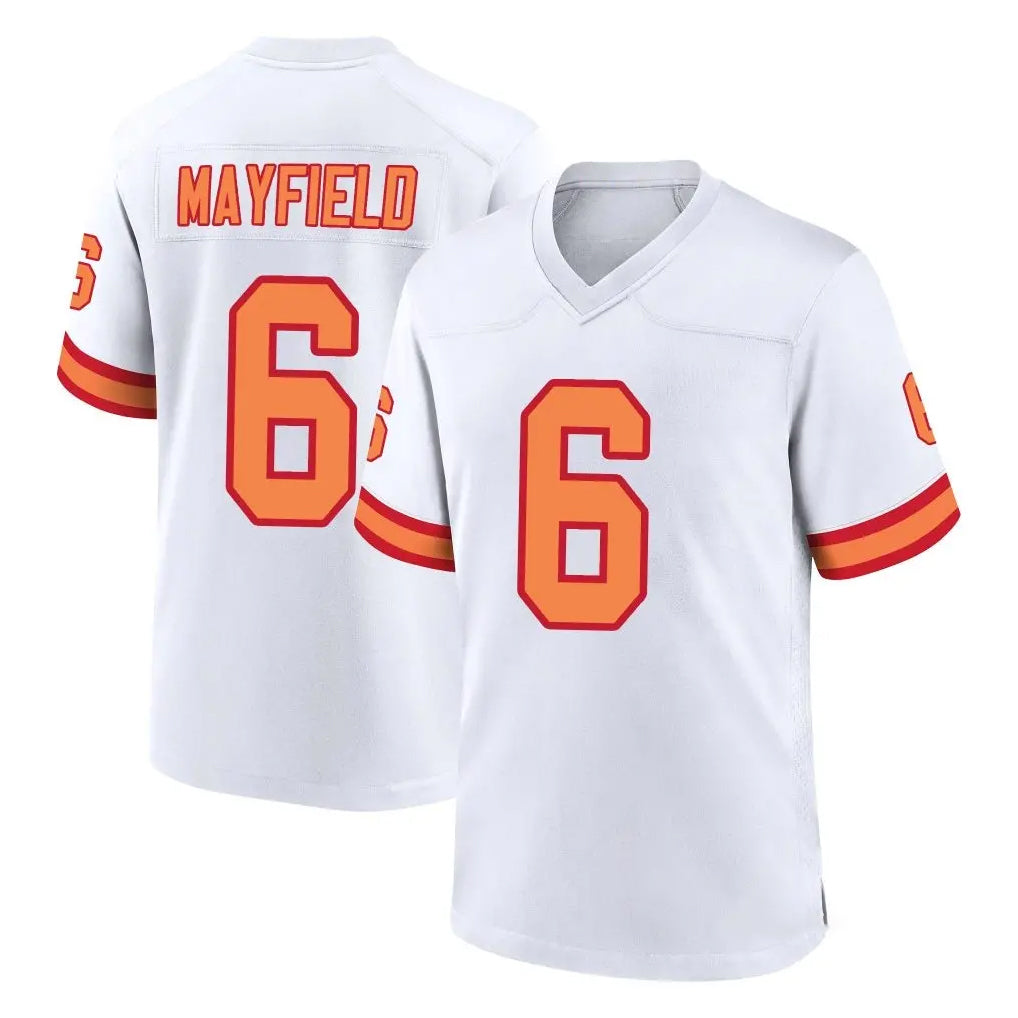 CAdoa TB.Buccaneers #6 Baker Mayfield Player White '76 Home Game Stitched Jerseys