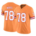 CAdoa TB.Buccaneers #78 Tristan Wirfs Player Orange Limited Vapor F.U.S.E. Home Game Stitched Jerseys