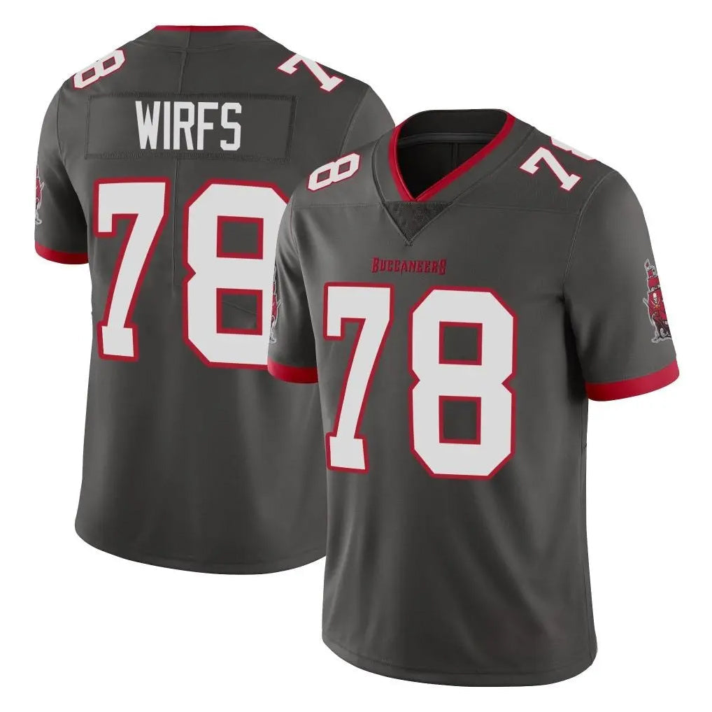 CAdoa TB.Buccaneers #78 Tristan Wirfs Player Pewter Limited Alternate Vapor Home Game Stitched Jerseys