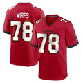 CAdoa TB.Buccaneers #78 Tristan Wirfs Player Red Home Game Stitched Jerseys