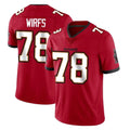 CAdoa TB.Buccaneers #78 Tristan Wirfs Player Red Limited Vapor Home Game Stitched Jerseys