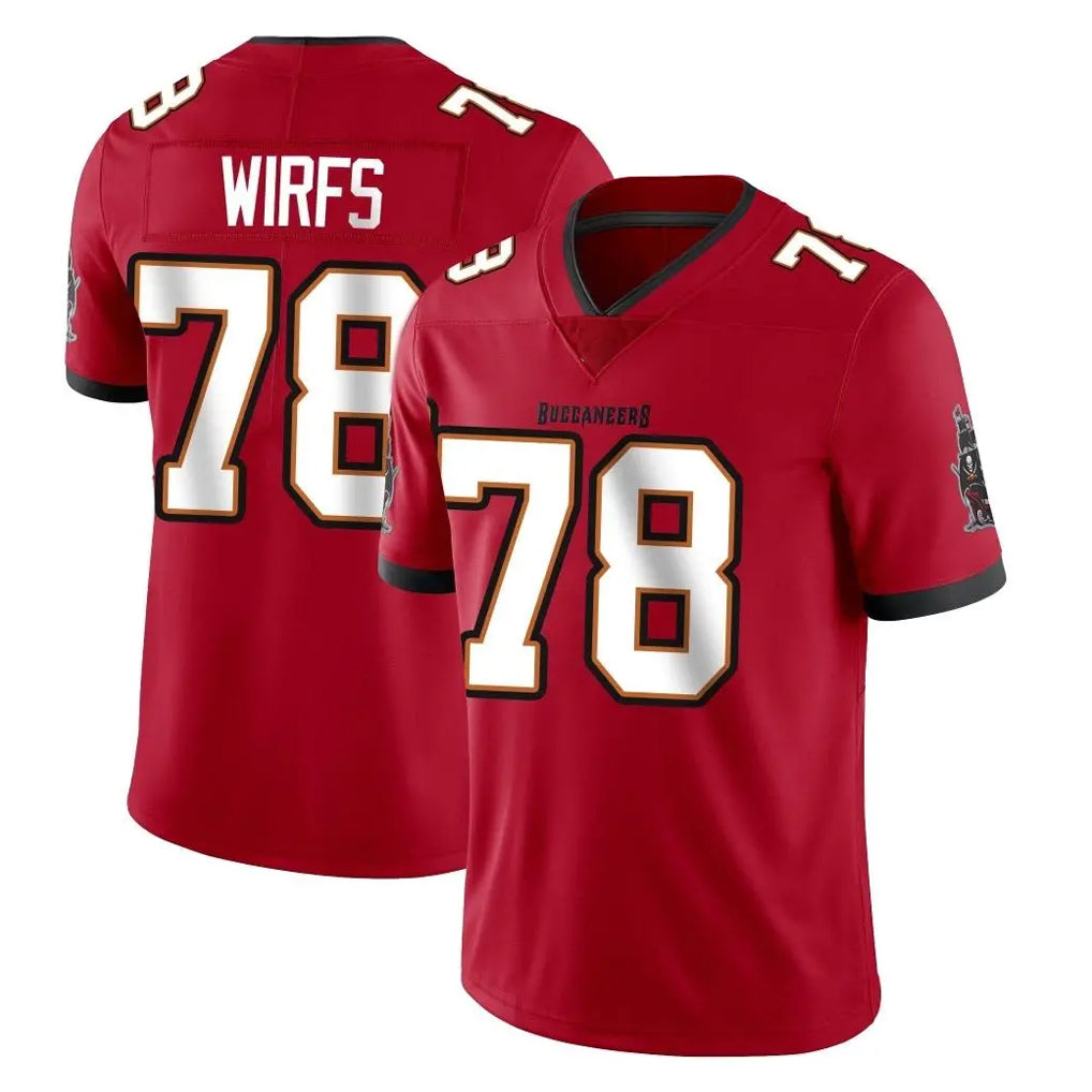 CAdoa TB.Buccaneers #78 Tristan Wirfs Player Red Limited Vapor Home Game Stitched Jerseys