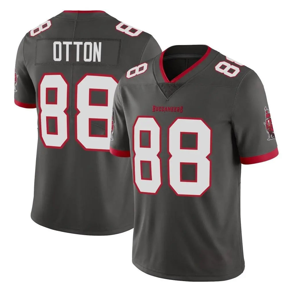 CAdoa TB.Buccaneers #88 Cade Otton Player Pewter Limited Alternate Vapor Home Game Stitched Jerseys