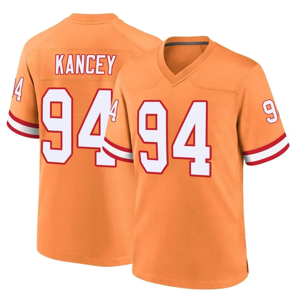 CAdoa TB.Buccaneers #94 Calijah Kancey Player Orange Throwback Home Game Stitched Jerseys