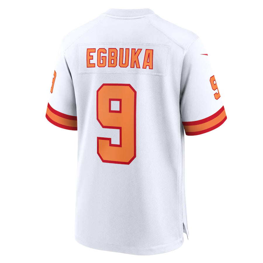 CAdoa TB.Buccaneers #9 Emeka Egbuka Player White Home Game Stitched Jerseys
