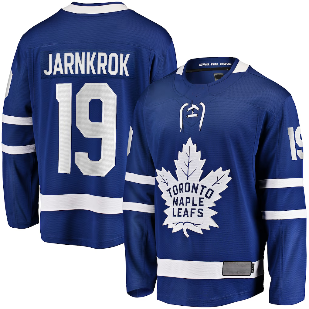 CAdoa T.Maple Leafs #19 Calle Jarnkrok Blue Home Breakaway Player Jerseys