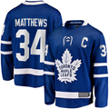 CAdoa T.Maple Leafs #34 Auston Matthews Blue Captain Patch Home Breakaway Player Jerseys